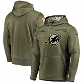 Nike Dolphins Olive Salute To Service Men's Pullove Hoodie,baseball caps,new era cap wholesale,wholesale hats